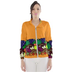 Healthy Vegetables Food Wind Breaker (women) by Mariart