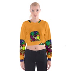 Healthy Vegetables Food Cropped Sweatshirt by Mariart