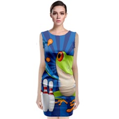 Tree Frog Bowling Classic Sleeveless Midi Dress by crcustomgifts