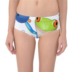 Tree Frog Bowler Mid-waist Bikini Bottoms by crcustomgifts