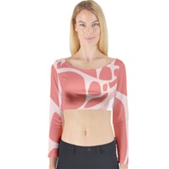 Meat Long Sleeve Crop Top by Mariart