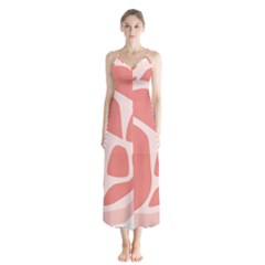 Meat Button Up Chiffon Maxi Dress by Mariart