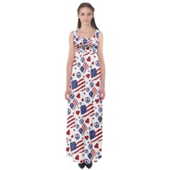 Peace Love America Icreate Empire Waist Maxi Dress by iCreate