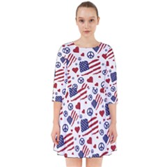 Peace Love America Icreate Smock Dress by iCreate