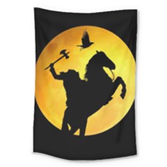 Headless Horseman Large Tapestry by Valentinaart