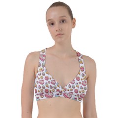 Sweet Pattern Sweetheart Sports Bra by Valentinaart