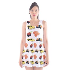 Sushi Pattern Scoop Neck Skater Dress by Valentinaart