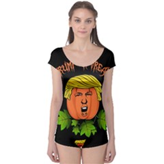 Trump Or Treat  Boyleg Leotard  by Valentinaart