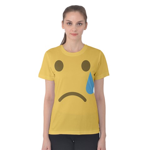 Crying Emoji Women s Cotton Tee by ThinkOutisdeTheBox