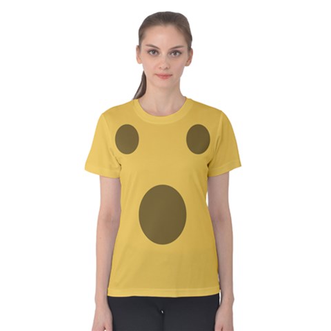 Shocked Emoji Women s Cotton Tee by ThinkOutisdeTheBox