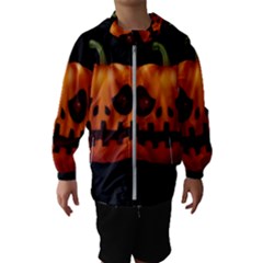 Halloween Pumpkin Hooded Wind Breaker (kids) by Valentinaart