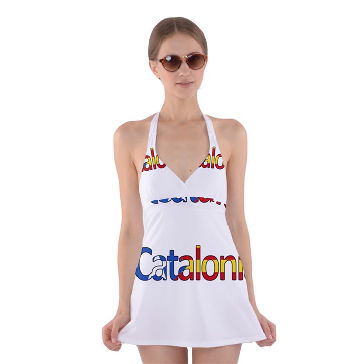 Catalonia Halter Dress Swimsuit 