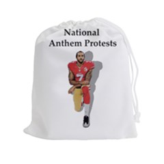 National Anthem Protest Drawstring Pouches (xxl) by Valentinaart