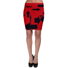 Arrows  Bodycon Skirt by Oksana