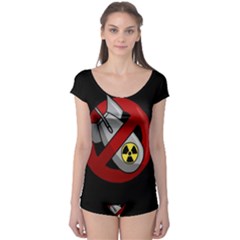 No Nuclear Weapons Boyleg Leotard  by Valentinaart