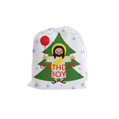 Jesus - Christmas Drawstring Pouches (medium)  by Valentinaart