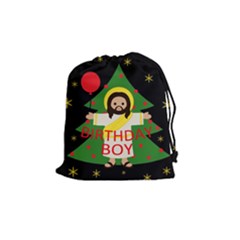 Jesus - Christmas Drawstring Pouches (medium)  by Valentinaart