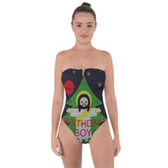 Jesus - Christmas Tie Back One Piece Swimsuit by Valentinaart