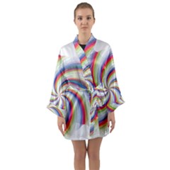 Prismatic Hole Rainbow Long Sleeve Kimono Robe by Mariart