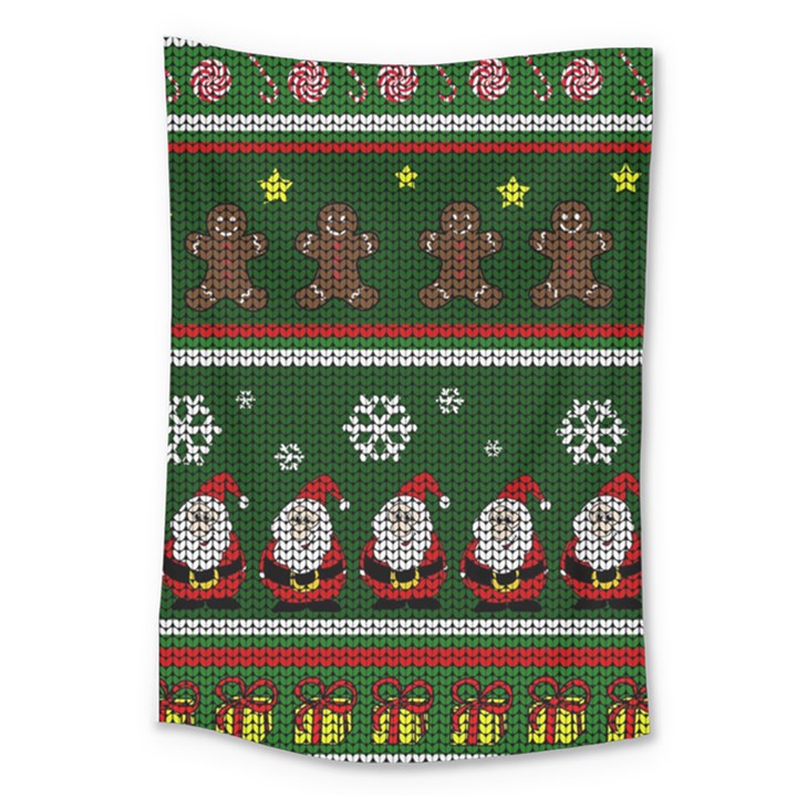 Ugly Christmas Sweater Large Tapestry