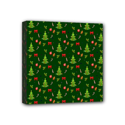 Christmas Pattern Mini Canvas 4  X 4  by Valentinaart