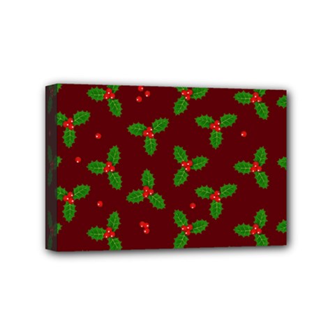 Christmas Pattern Mini Canvas 6  X 4  by Valentinaart