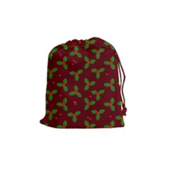 Christmas Pattern Drawstring Pouches (medium)  by Valentinaart