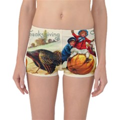 Vintage Thanksgiving Boyleg Bikini Bottoms by Valentinaart