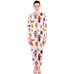 Thanksgiving Onepiece Jumpsuit (ladies)  by Valentinaart