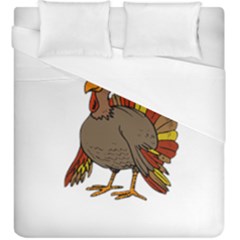 Thanksgiving Turkey  Duvet Cover (king Size) by Valentinaart