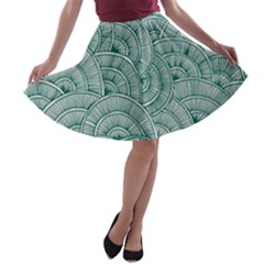 Design Art Wesley Fontes A-line Skater Skirt by wesleystores