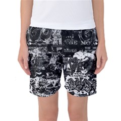 Graffiti Women s Basketball Shorts by ValentinaDesign