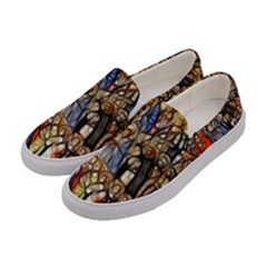 All Saints Christian Holy Faith Women s Canvas Slip Ons by Celenk