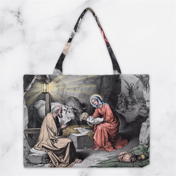 The birth of Christ Medium Tote Bag