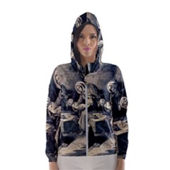 The Birth Of Christ Hooded Wind Breaker (women) by Valentinaart