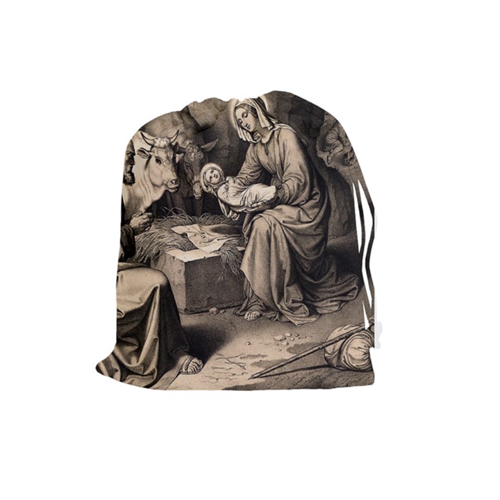 The birth of Christ Drawstring Pouches (Large) 