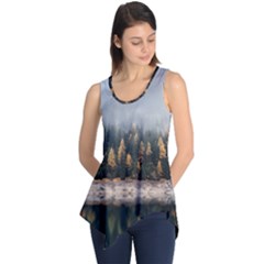 Trees Plants Nature Forests Lake Sleeveless Tunic by Celenk