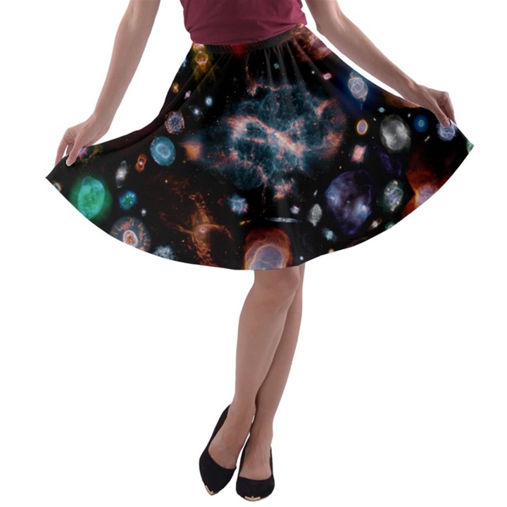 Galaxy Nebula A-line Skater Skirt