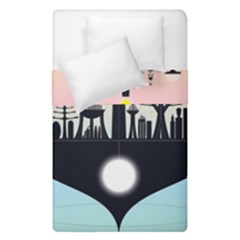 Future City Duvet Cover Double Side (single Size) by Celenk