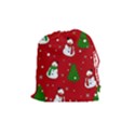 Snowman pattern Drawstring Pouches (Medium)  View1