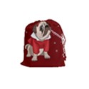 Pug Xmas Drawstring Pouches (Medium)  View1