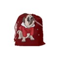 Pug Xmas Drawstring Pouches (Medium)  View2