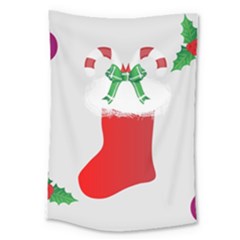 Christmas Stocking Large Tapestry by christmastore