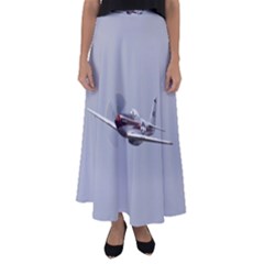 P-51 Mustang Flying Flared Maxi Skirt by Ucco