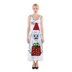 Yeti Xmas Sleeveless Maxi Dress by Valentinaart