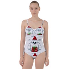 Yeti Xmas Sweetheart Tankini Set by Valentinaart