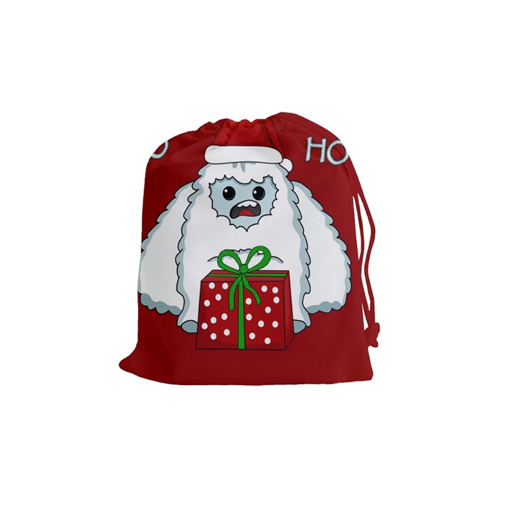 Yeti Xmas Drawstring Pouches (Medium) 