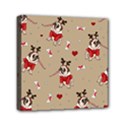 Pug Xmas Pattern Mini Canvas 6  x 6  View1