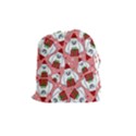 Yeti Xmas pattern Drawstring Pouches (Medium)  View1