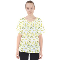 Chilli Pepers Pattern Motif V-neck Dolman Drape Top by dflcprints